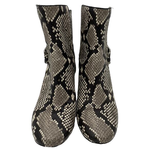 Tory Burch Kira Stamped Snake Print Leather Bootie - 8.5 - Picture 3 of 12